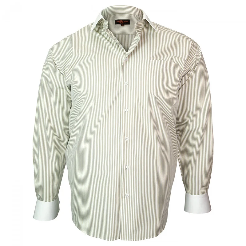 Chemise homme grande taille col blanc coupe droite SMART Doublissimo