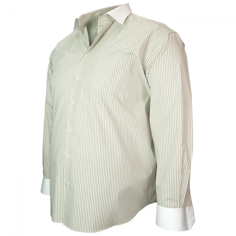 Chemise homme grande taille col blanc coupe droite SMART Doublissimo