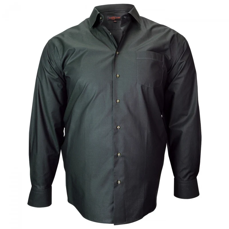 Chemise homme grande taille tissu armuré coupe droite JACQUARD Doublissimo