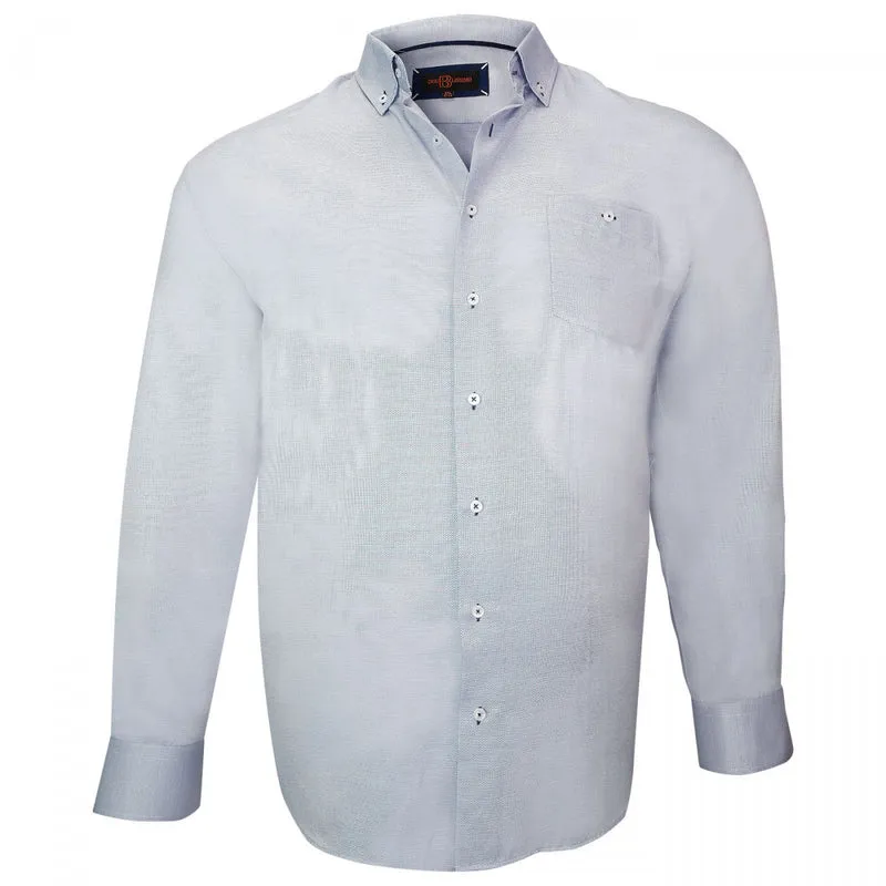 Chemise homme grande taille repasage facile coupe droite KENETH Doublissimo
