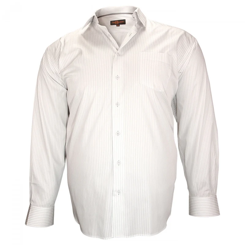 Chemise homme grande taille double fil 120/2 coupe droite BRISTOL Doublissimo