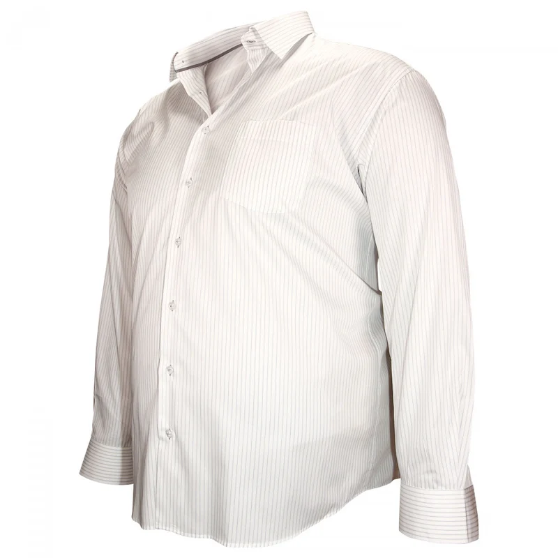 Chemise homme grande taille double fil 120/2 coupe droite BRISTOL Doublissimo