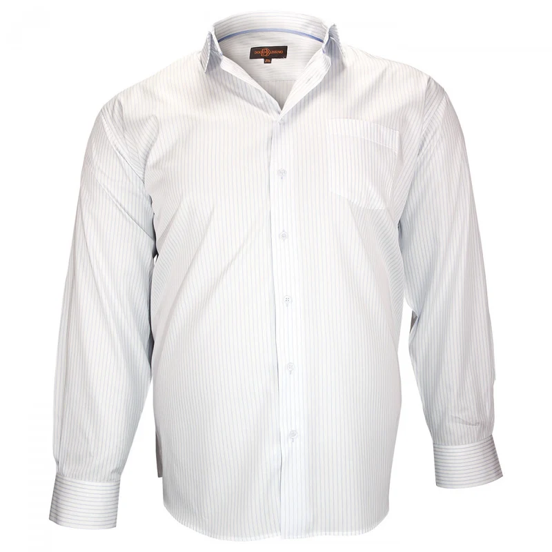 Chemise homme grande taille double fil 120/2 coupe droite BRISTOL Doublissimo