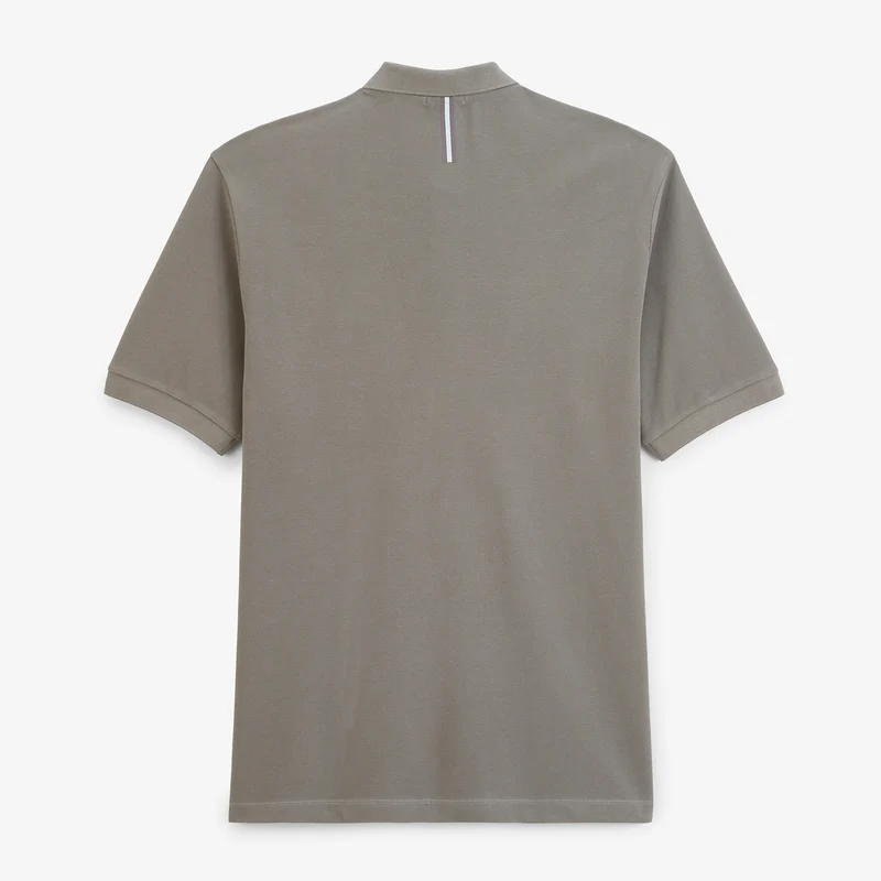 Polo piqué manches courtes 100% coton gris Lucas