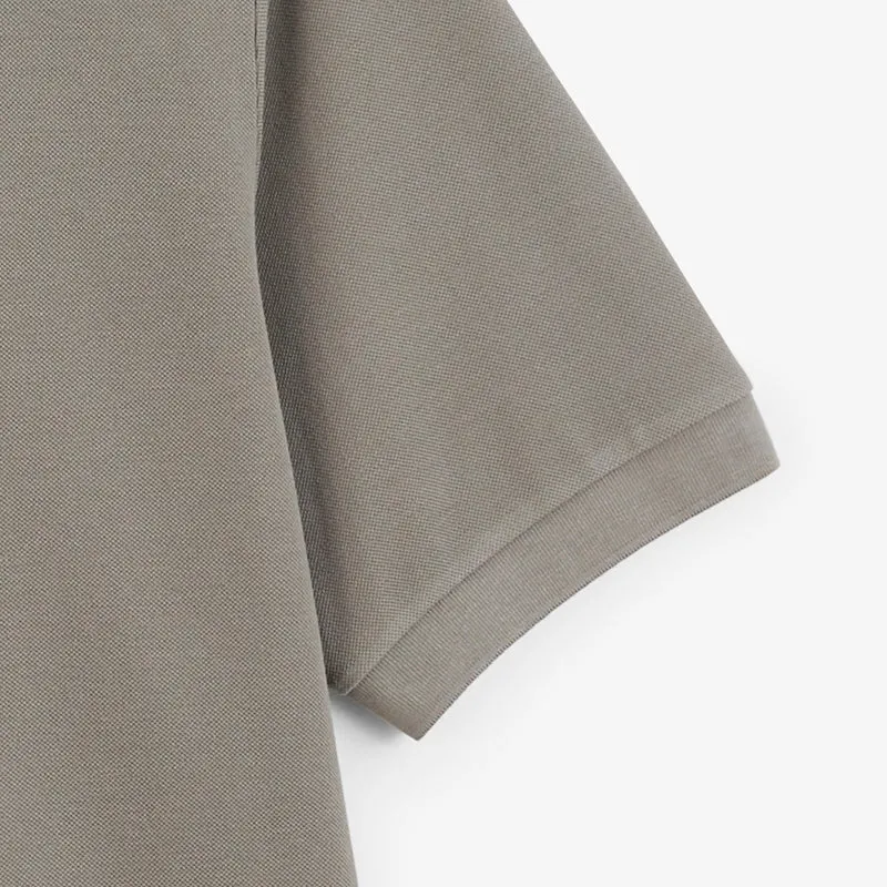 Polo piqué manches courtes 100% coton gris Lucas