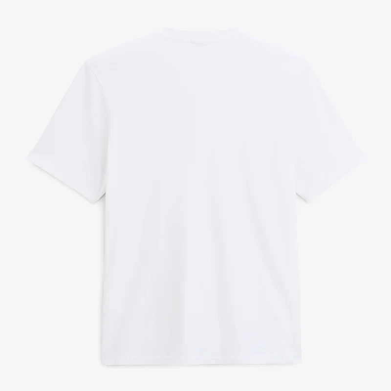 T-shirt manches courtes 100% coton jersey texturé blanc Théo