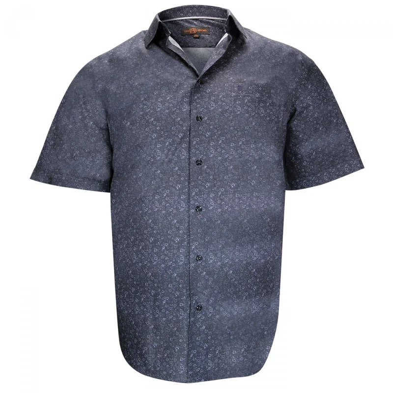 Chemise homme grande taille à fleur coupe droite LOCKINVER Doublissimo