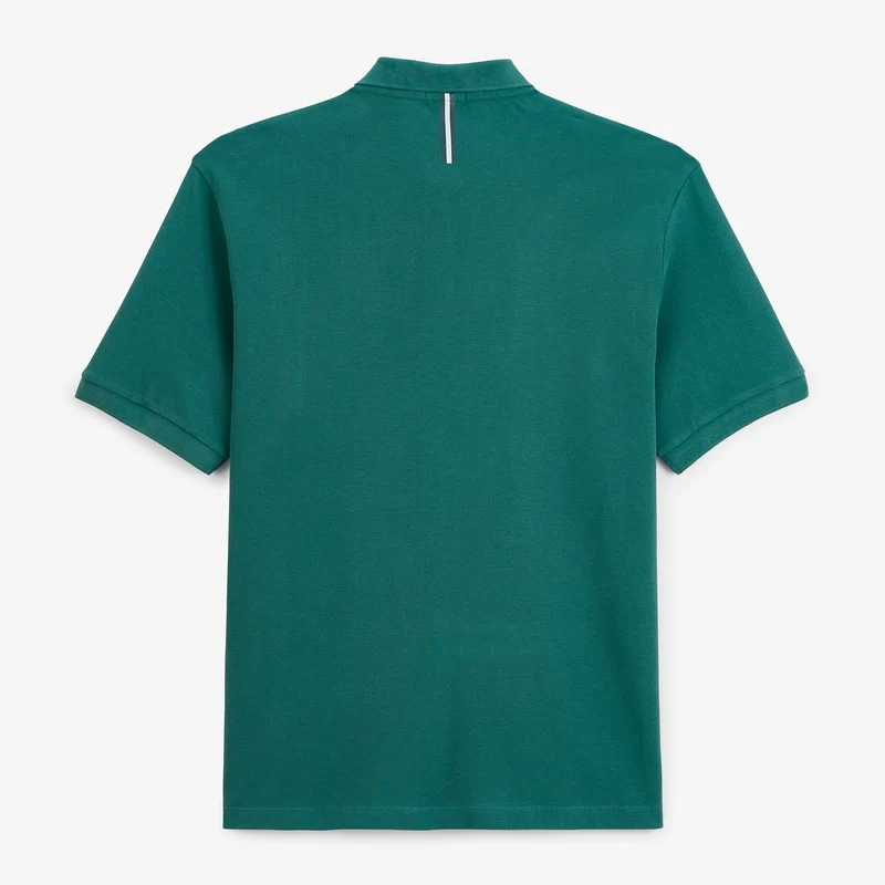 Polo piqué manches courtes 100% coton vert Lucas