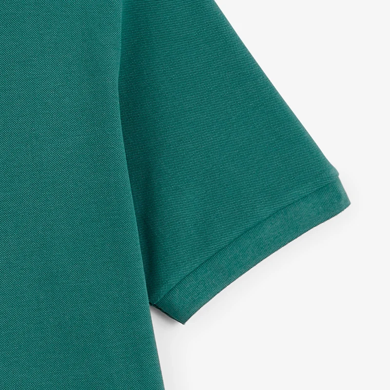 Polo piqué manches courtes 100% coton vert Lucas