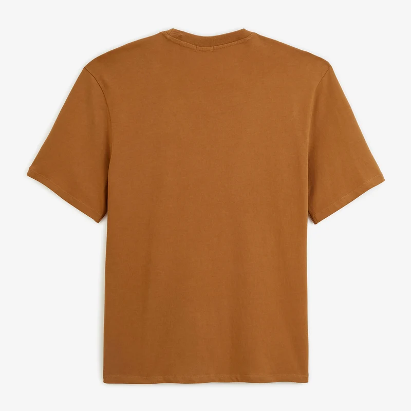 T-shirt manches courtes oversize coton marron caramel Thor SBPLAY