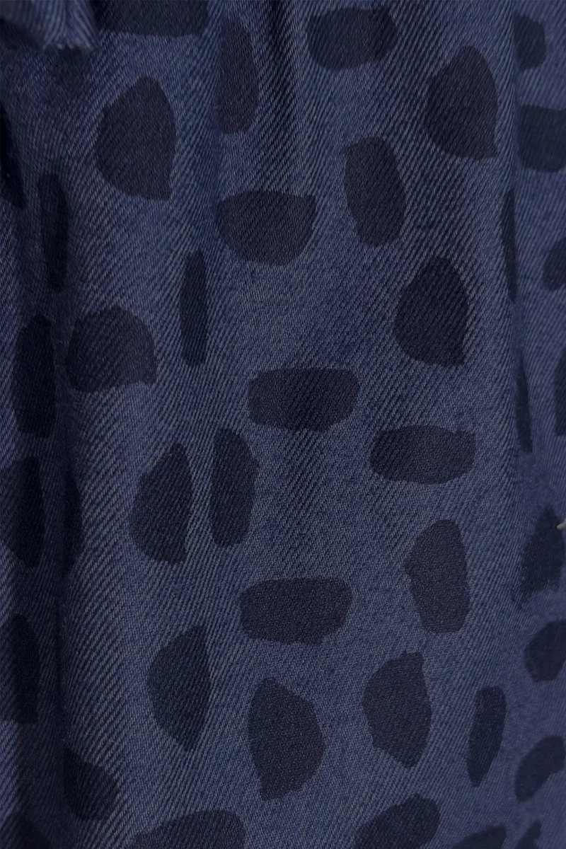 Avelin|Viscose Smocked Waist Peplum Top
