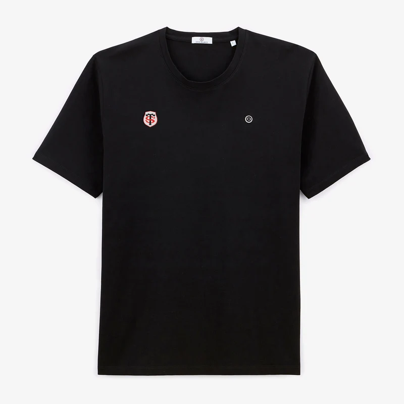 T-shirt manches courtes coton noir CHAMPION 2026 Stade Toulousain