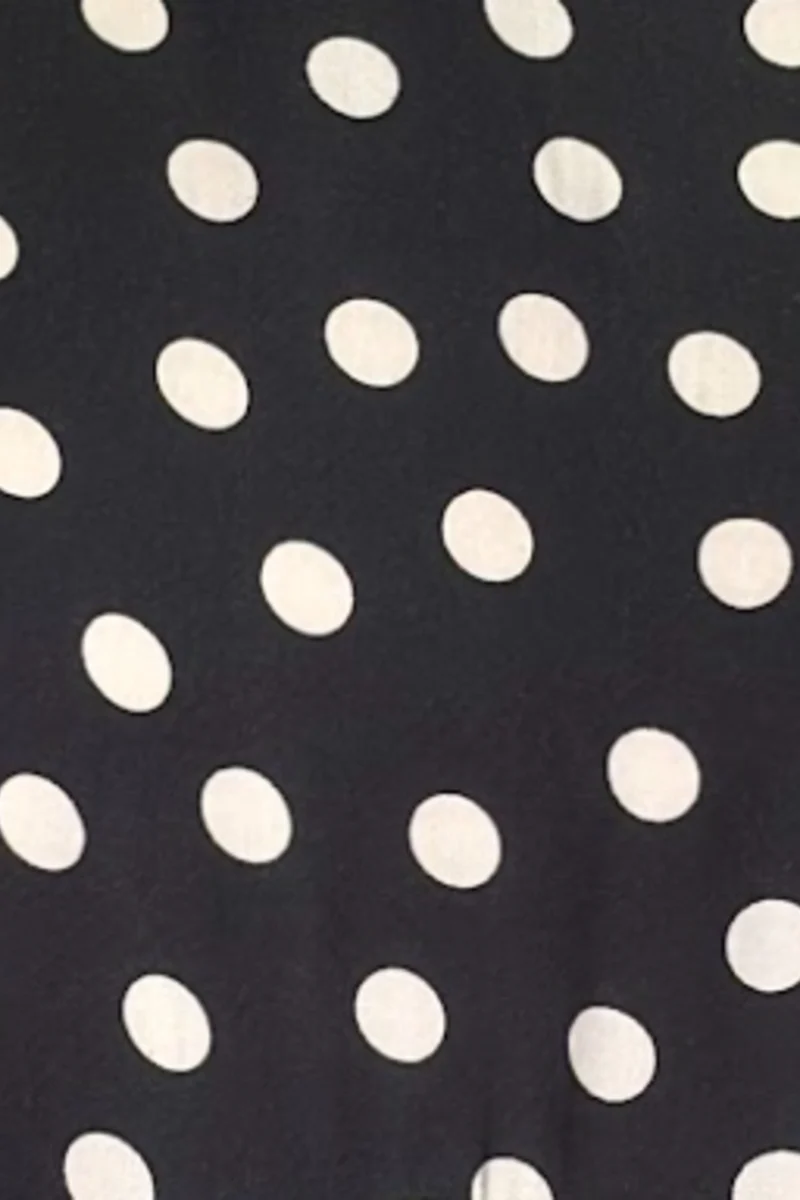 Vianne|Viscose Polka Dot Tie Up Dress