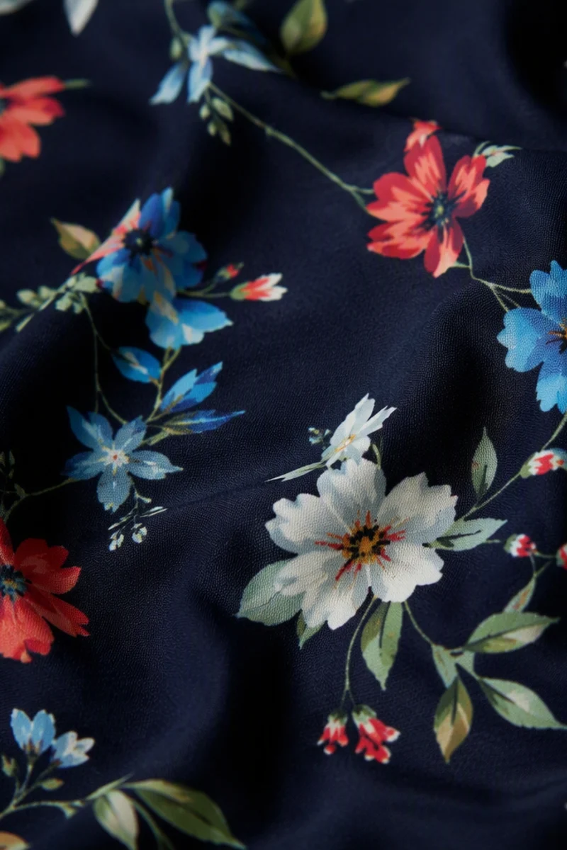 Neri|Viscose Back Tieup Midi Dress