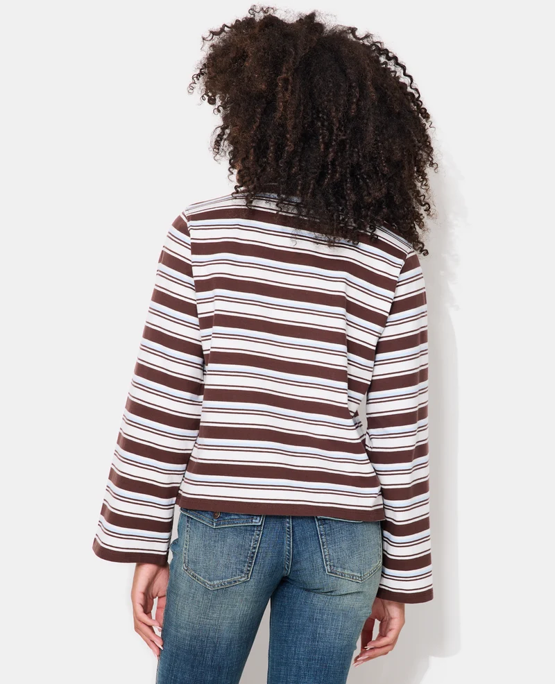 T-shirt rayé manches longues