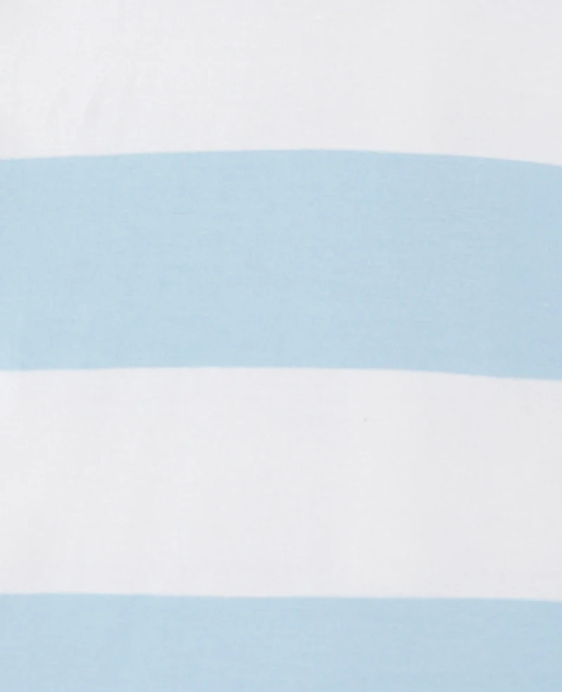 Polo rayé oversize manches longues
