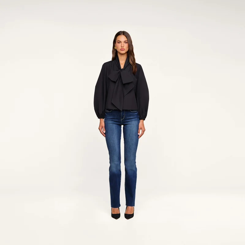 Deon Tie-Neck Blouse