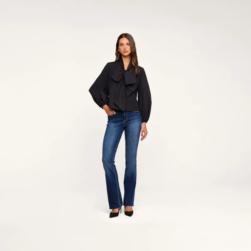 Deon Tie-Neck Blouse