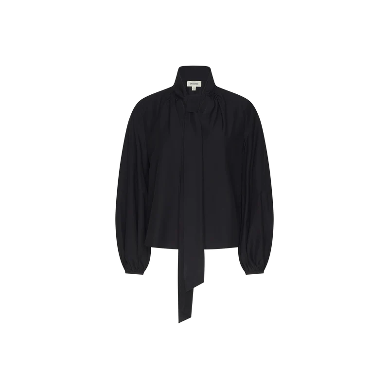 Deon Tie-Neck Blouse