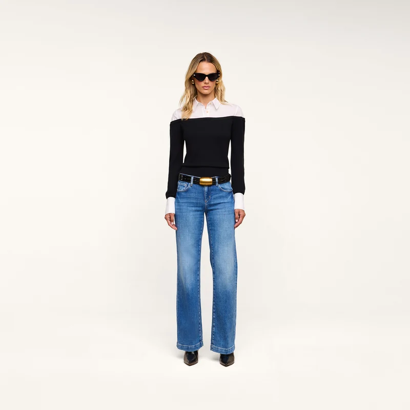 Mathilde Poplin Collar Pullover