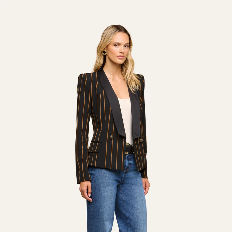 Imogen Satin Lapel Blazer