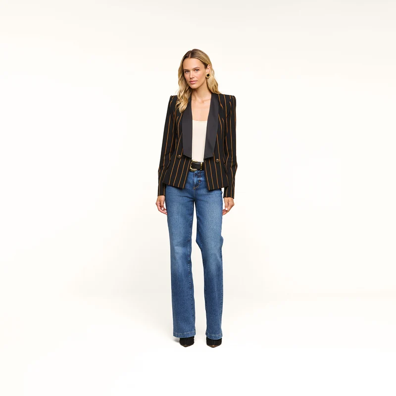 Imogen Satin Lapel Blazer