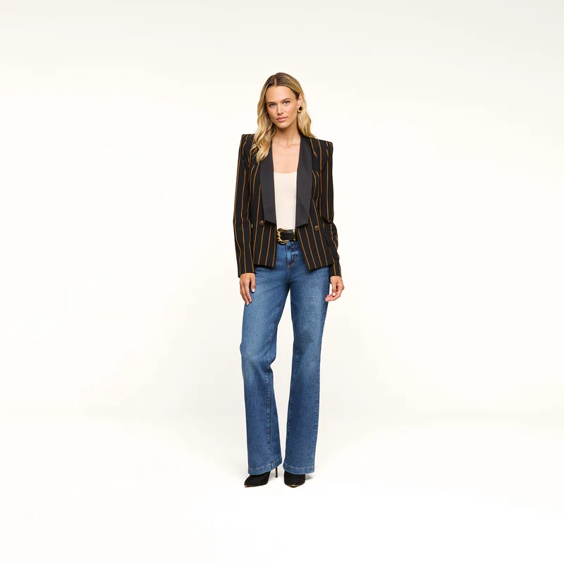 Imogen Satin Lapel Blazer