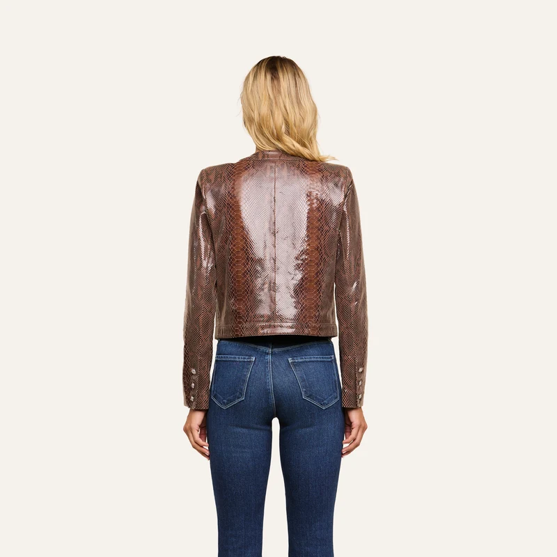 Jayde Coated Suede Jacket