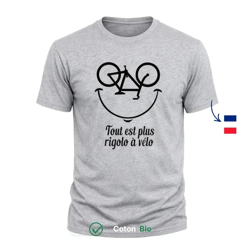 T-shirt Homme gris | Tout est plus rigolo