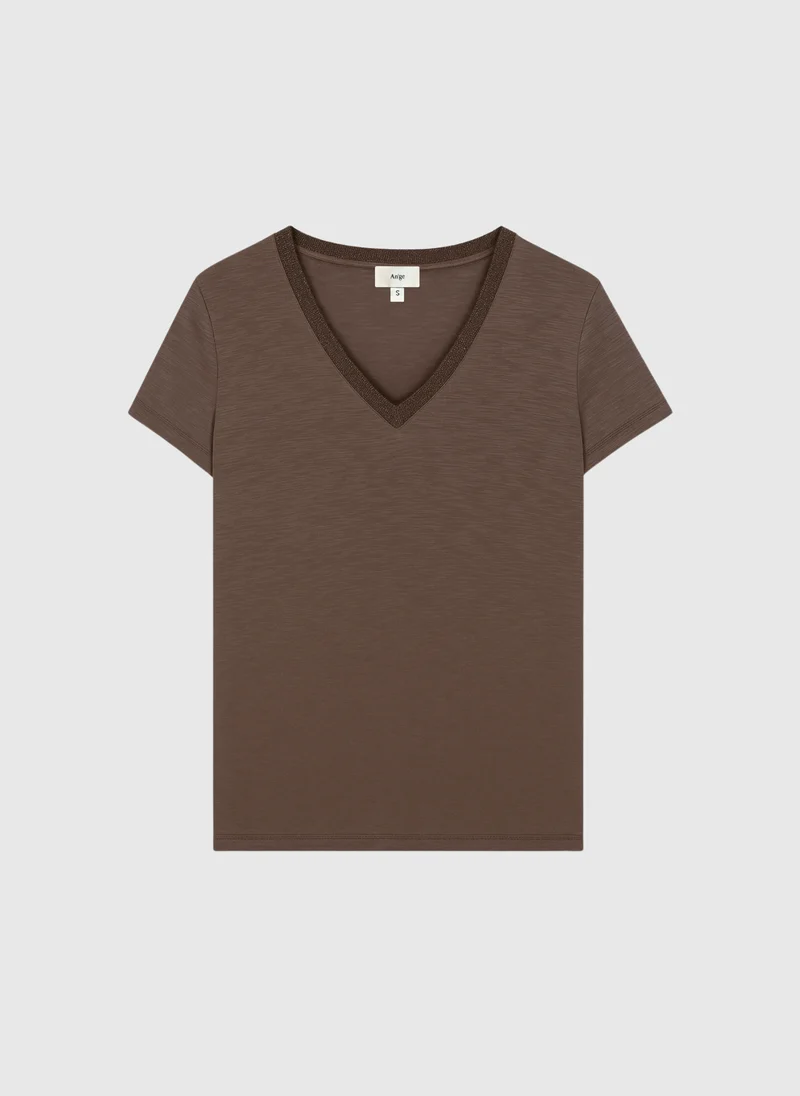 TEE-SHIRT TERRY marron
