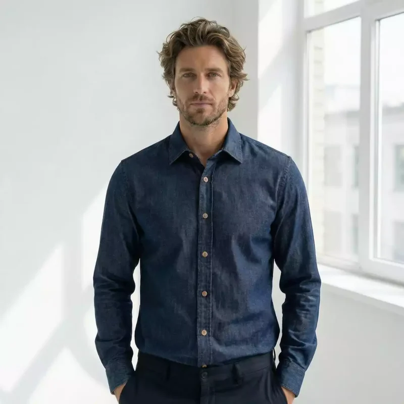 CHEMISE EN JEAN POUR HOMME