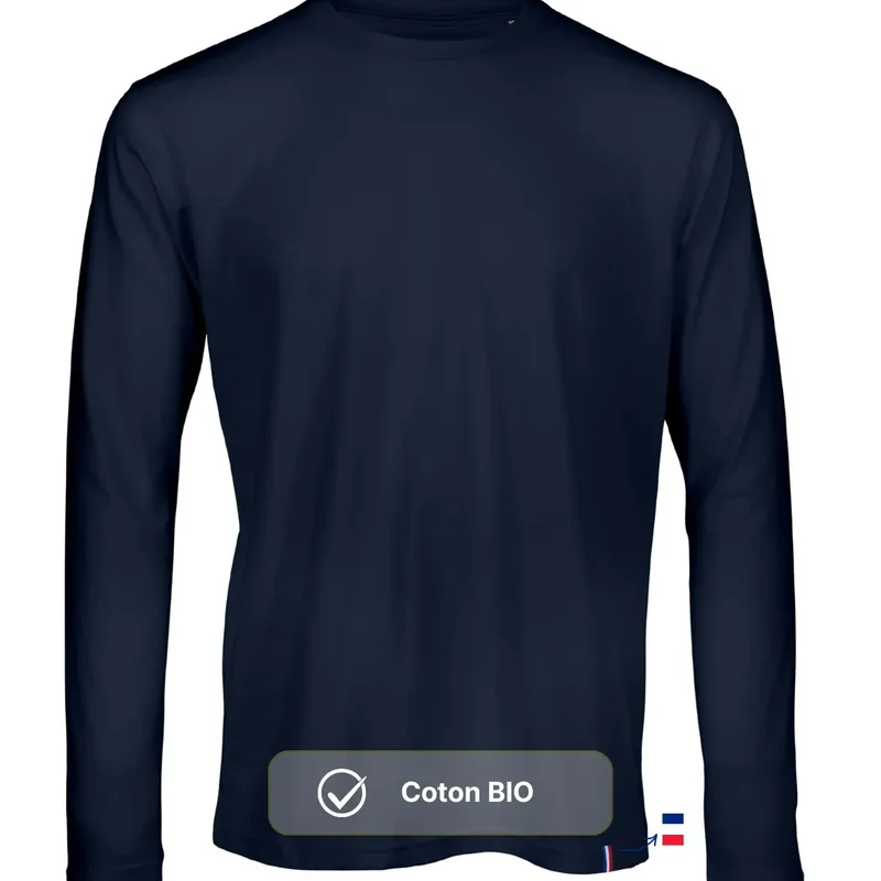T shirt manche longue 100% COTON BIO