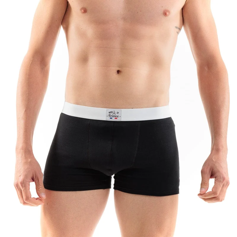Boxer Homme Noir | Fabriqué en France