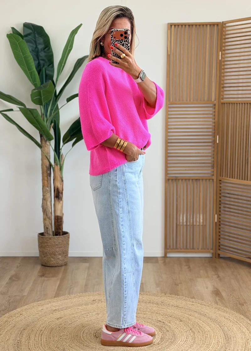 Pull Rose Fluo Hyper Doux