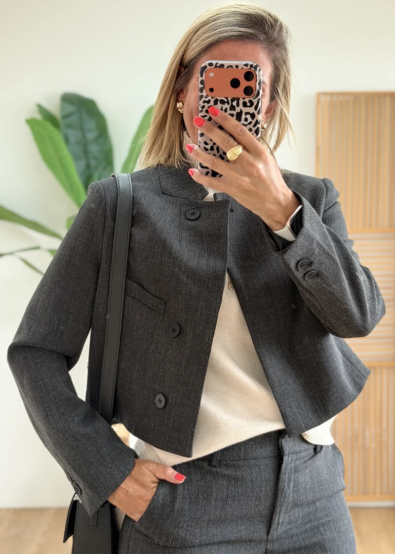 Blazer Cintré avec Épaulettes