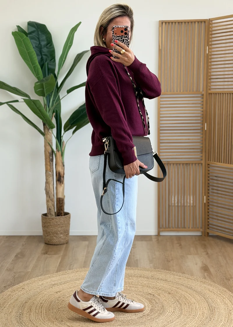 Sweat Capuche – Lien & Intérieur Léopard