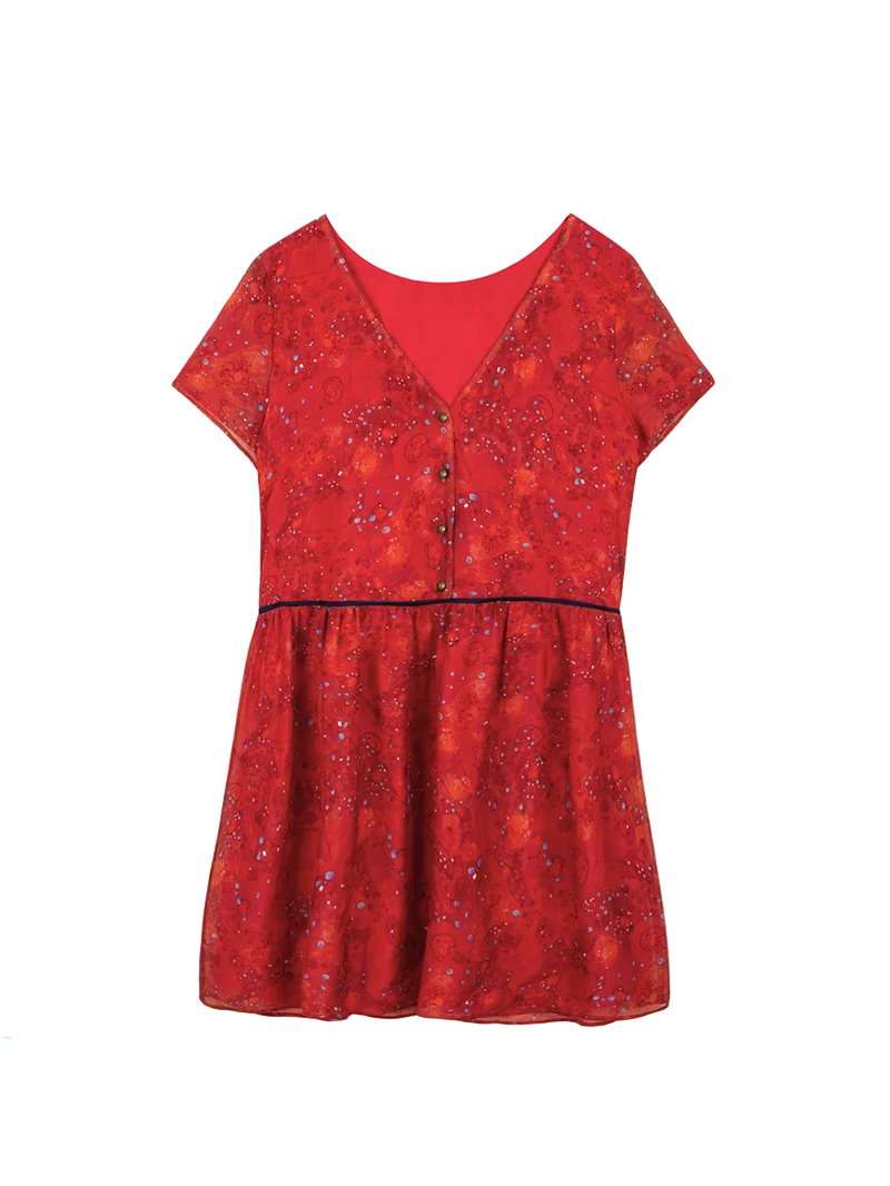 Robe Frivole imprimé Bomas