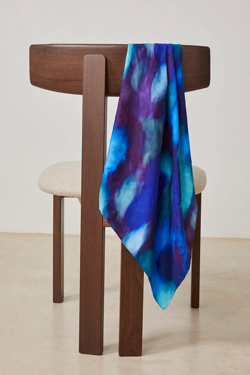 Foulard en soie Flora Aquatique