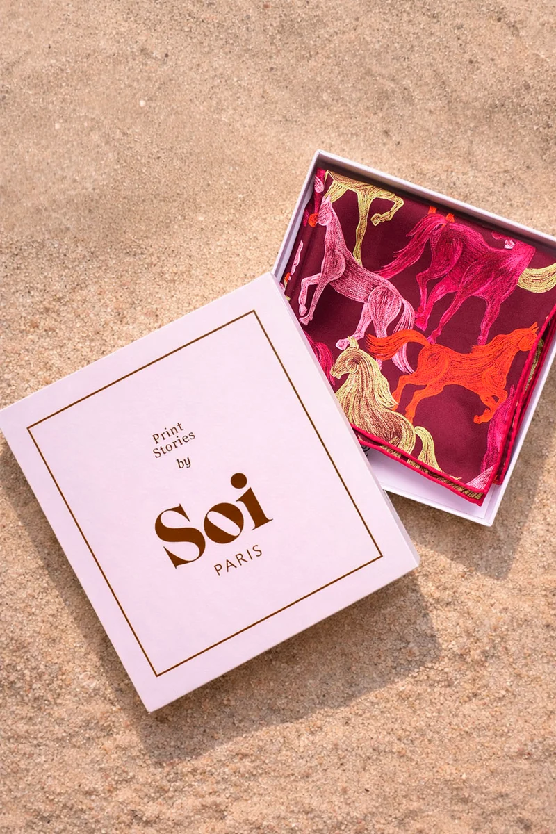 Foulard en soie Rodéo