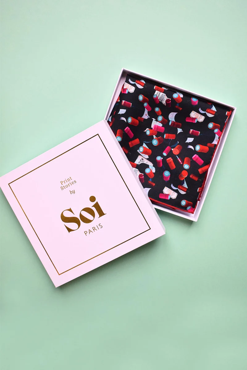 Foulard en soie Grand Cru