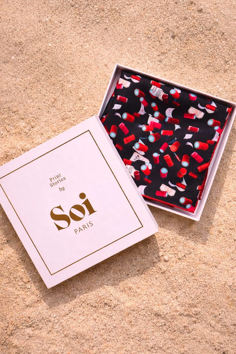 Foulard en soie Grand Cru