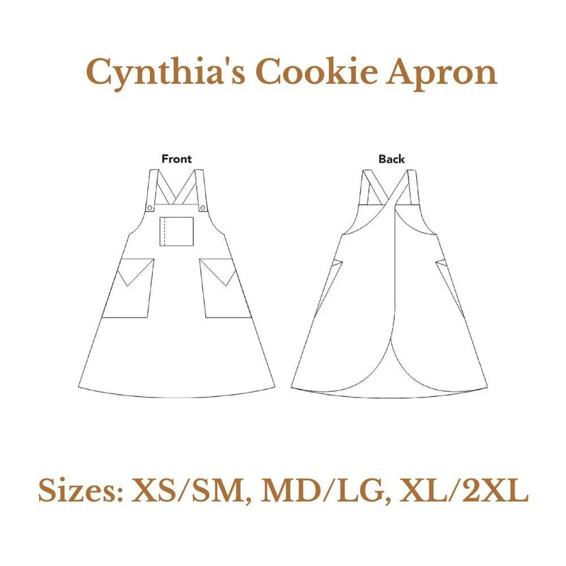 PATRON DE COUTURE PDF | Tablier Cynthia's Cookie | Folkwear