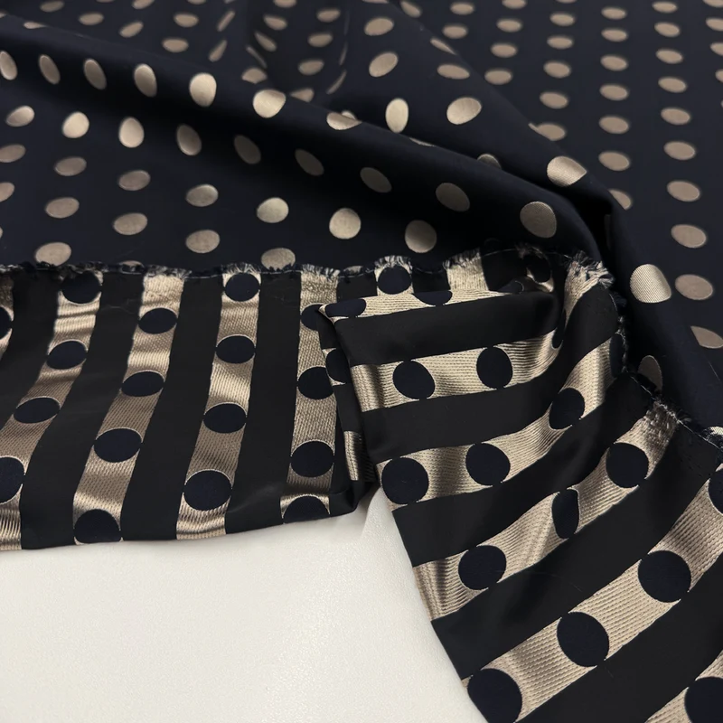 Tissu Jacquard, Coton - Double Face, Platino