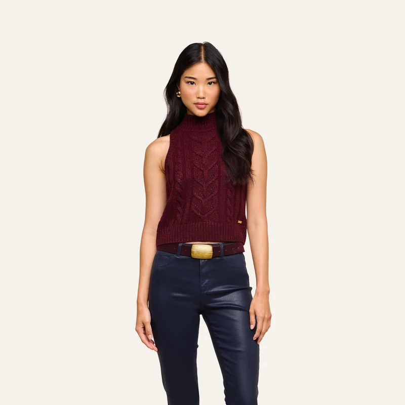 Bellini Cable-Knit Top