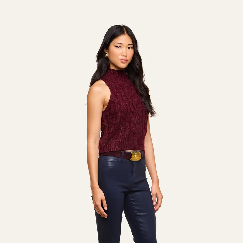 Bellini Cable-Knit Top