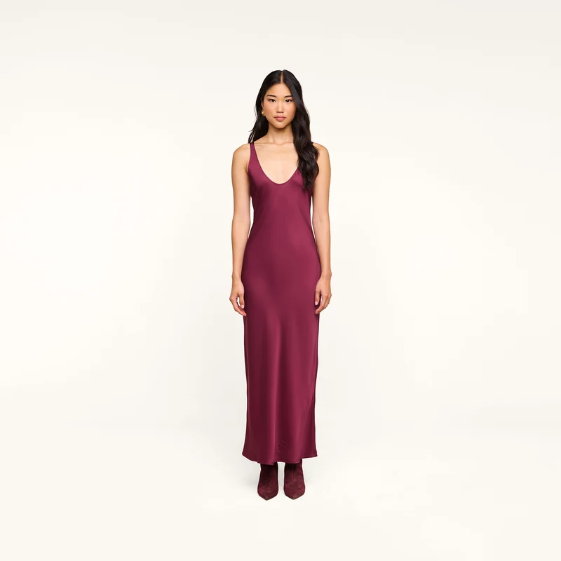 Akiya Satin Maxi Dress