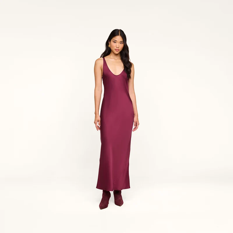 Akiya Satin Maxi Dress