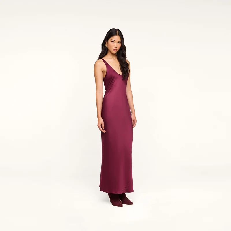 Akiya Satin Maxi Dress