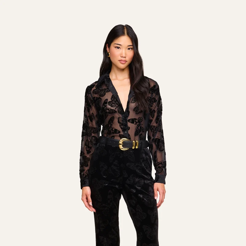 Laurent Velvet Blouse