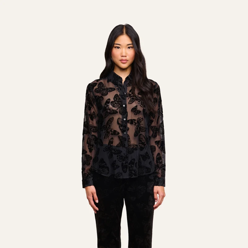 Laurent Velvet Blouse